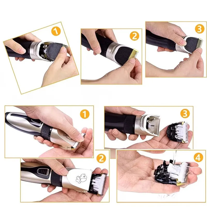 Electric Pet Hair Clipper Grooming Trimmer – Dog Cat Rabbit Pet Grooming Clipper PLUSH