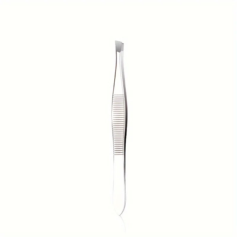 Precision Slant Tip Eyebrow Tweezers for Men & Women Eyebrow Tweezers PLUSH Oblique