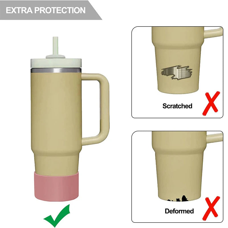Silicone Cup Boot Bottom Cover for 40oz 30oz 20oz Tumblers Bottle Boot Sleeve PLUSH