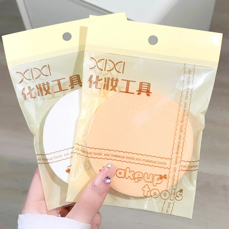 Round Soft Foundation Sponge Puff – Wet & Dry Makeup Tool Makeup Sponge Puff PLUSH