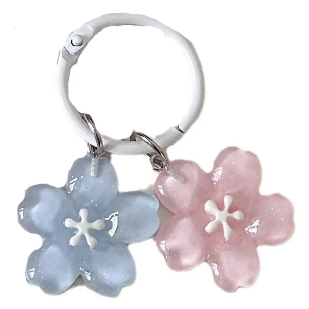 Sakura Cherry Blossom Resin Keychain – Kawaii Flower Pendant Flower Keychain PLUSH