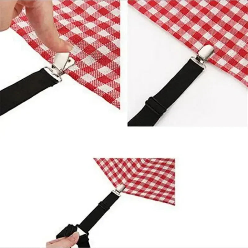Bed Sheet Corner Clips & Mattress Straps – 4pcs Set Sheet Corner Clips PLUSH