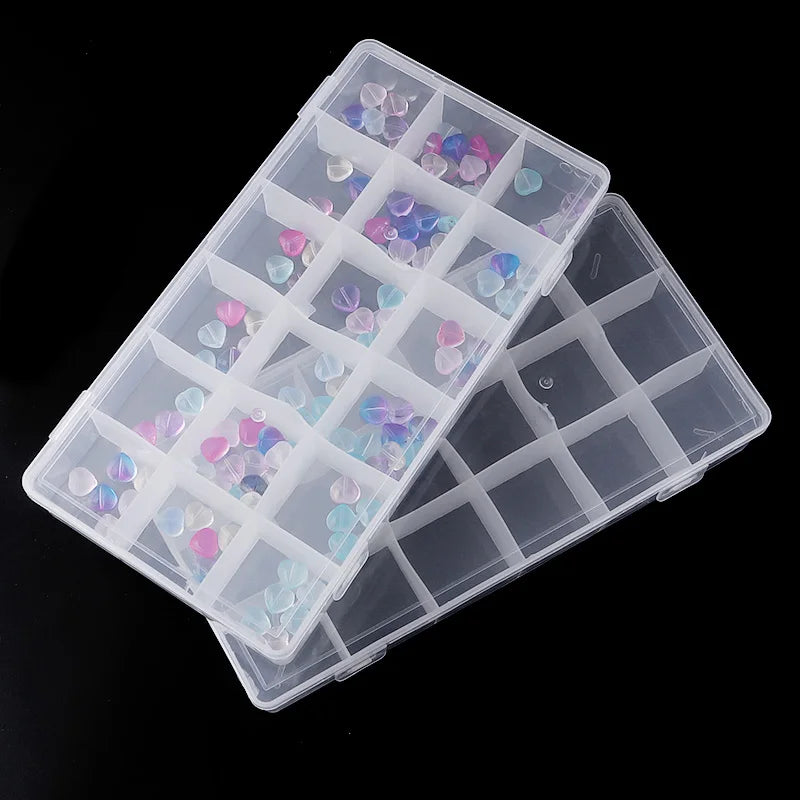 Transparent Plastic Jewelry Storage Box | Adjustable Organizer Jewelry Storage Box PLUSH