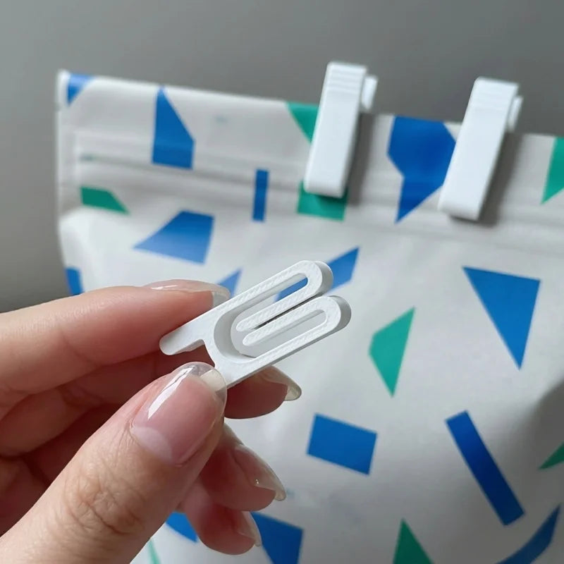10pcs Plastic Bag Sealing Clips – Food Freshness Kitchen Tool Bag Sealing Clips PLUSH
