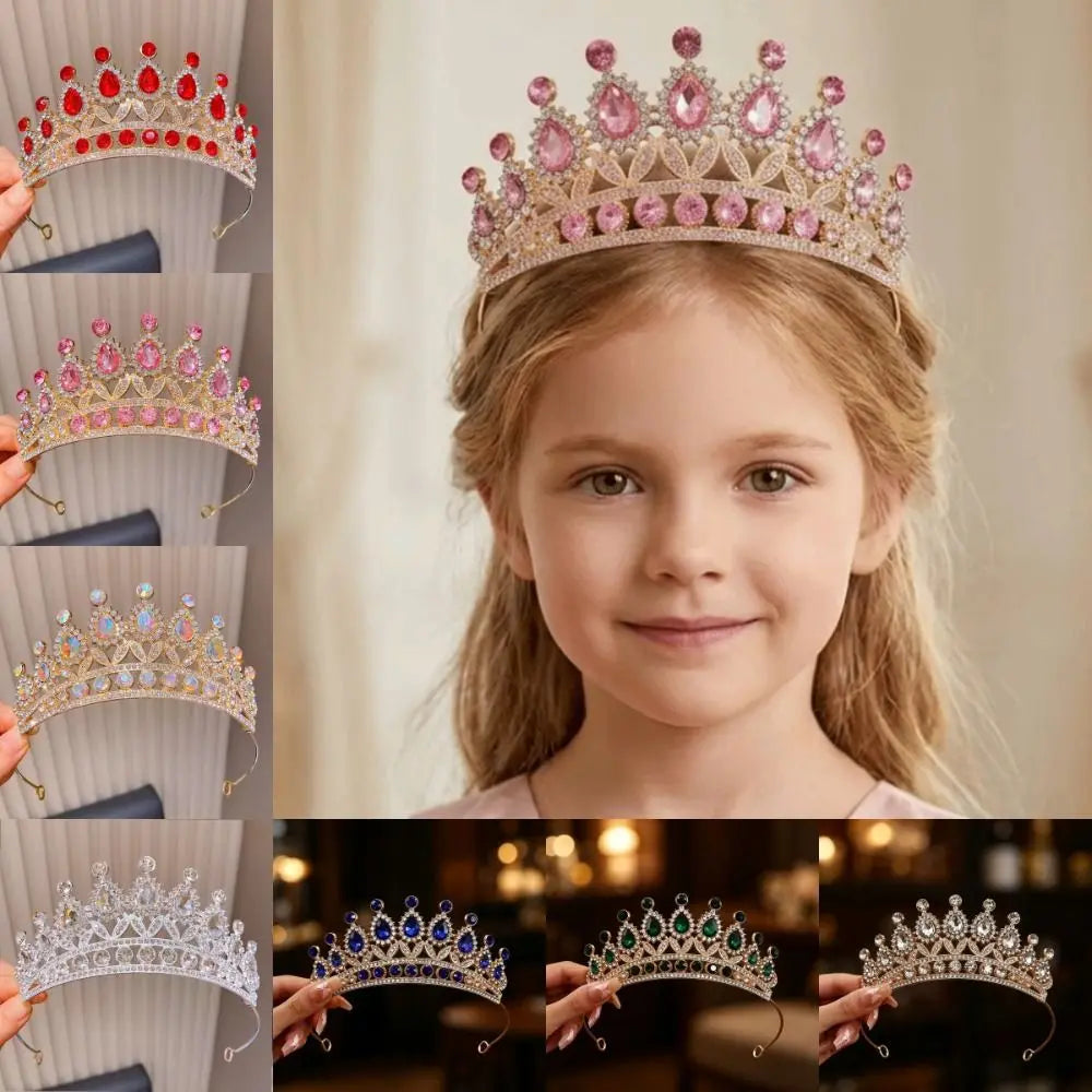 Sparkling Leaf Crown Headband – Kids Princess Hair Jewelry Crown Headband PLUSH