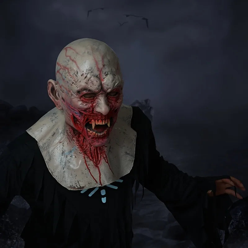 Vampire Zombie Latex Full Face Mask | Halloween Costume Halloween Costume Mask PLUSH
