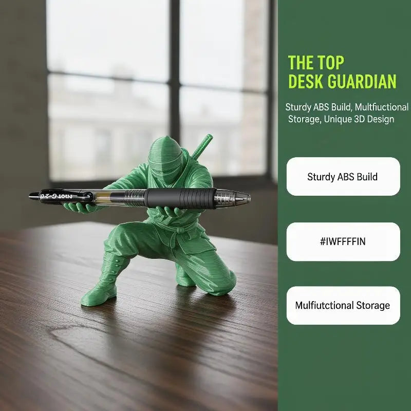 3D Printed Pen Holder – Multi-Functional Desktop Organizer Desktop Pen Holder PLUSH