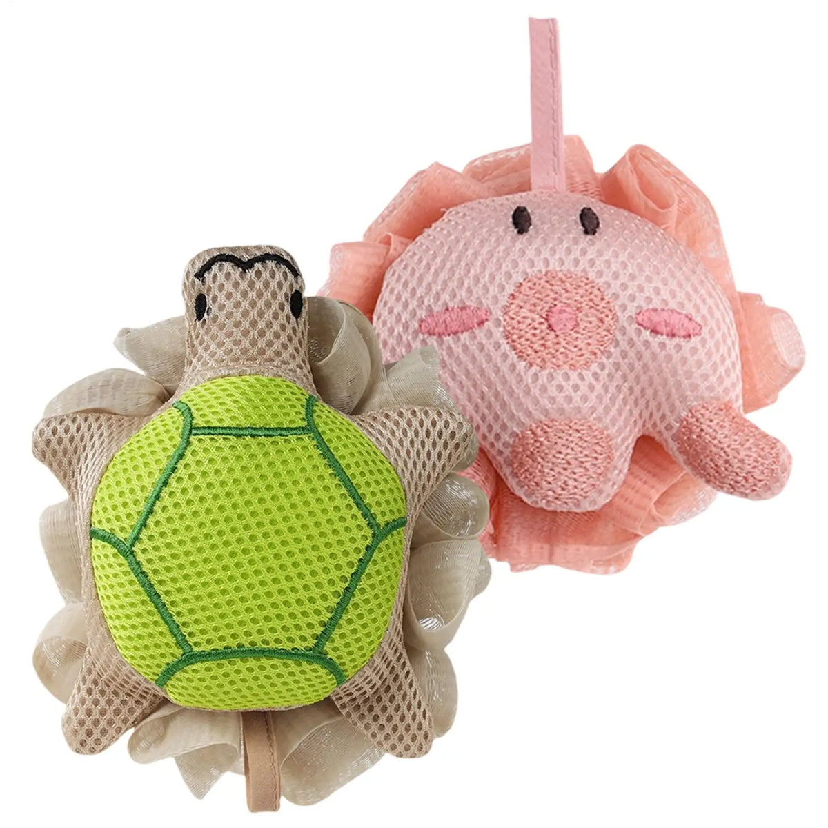Turtle Kids Bath Sponge – Cute Reusable Body Scrubber Kids Bath Sponge PLUSH