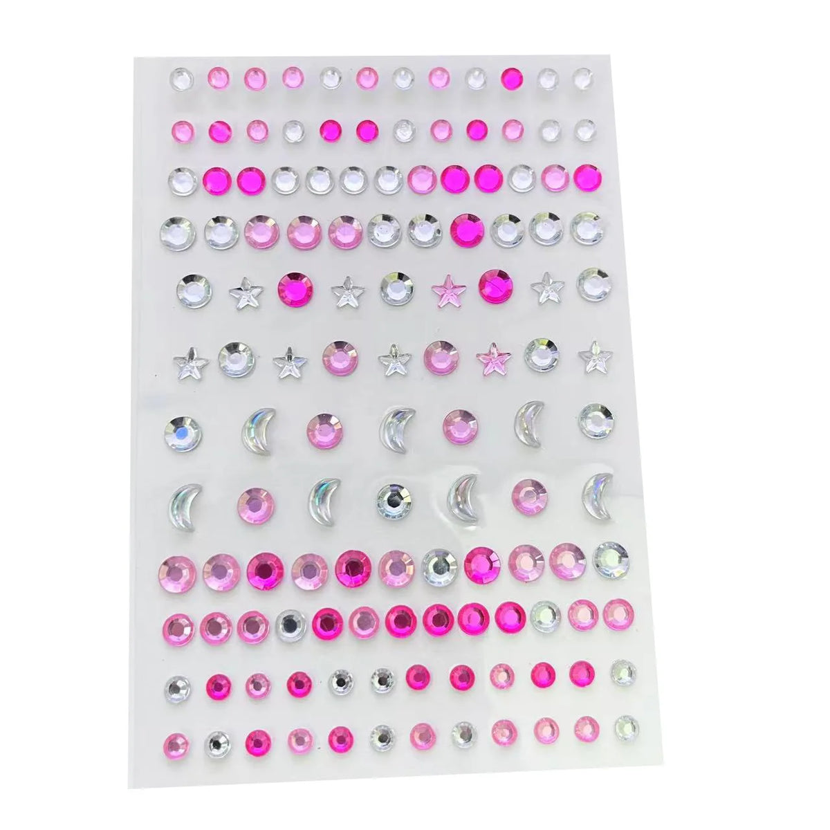Star Moon Face & Nail Gem Stickers – Self-Adhesive Body Decals Face & Nail Stickers PLUSH 5
