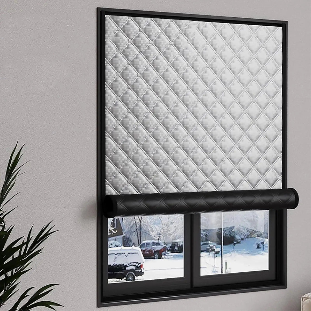 Thermal Blackout Curtains – Windproof Insulated Window Cover Thermal Blackout Curtains PLUSH