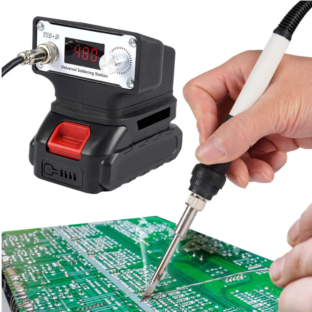 ZWINCKY T12 Wireless Soldering Station – 18V Makita Dewalt Milwaukee Soldering Station PLUSH