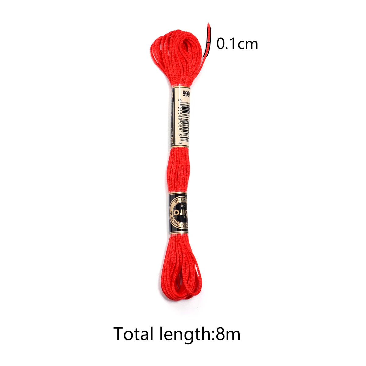 6 Skeins Polyester Embroidery Floss for Cross Stitch & DIY Embroidery Floss Set PLUSH
