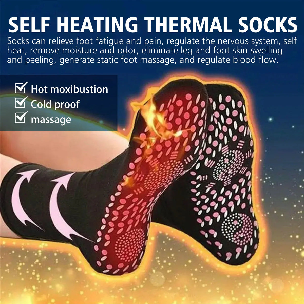 Tourmaline Self-Heating Mid-Calf Socks – Warm Women's Socks Thermal Knit Socks PLUSH