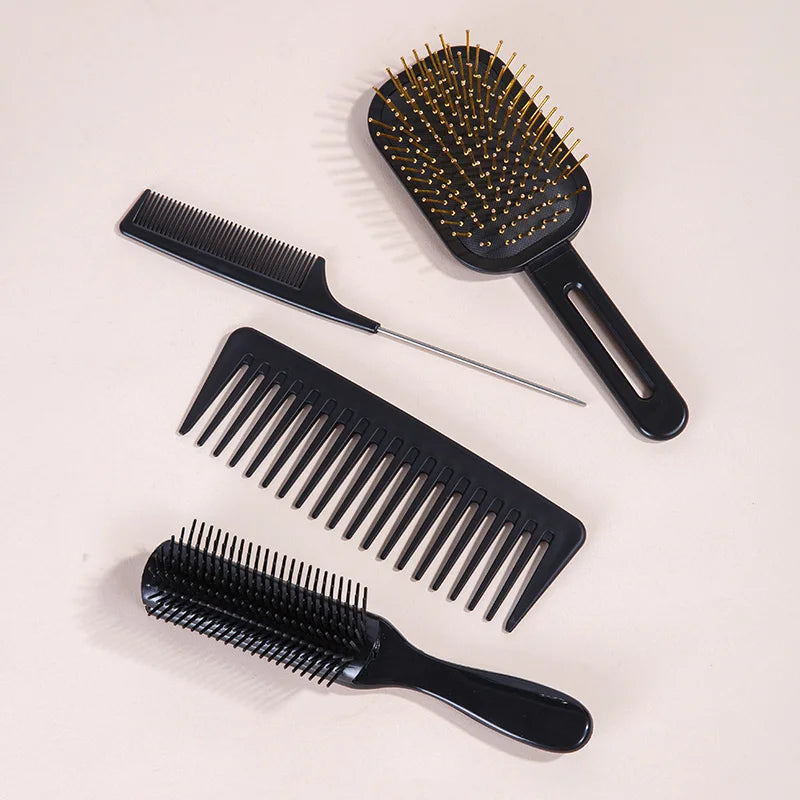 4-Piece Airbag Comb Set – Detangling & Scalp Massage Combs Hair Comb Set PLUSH