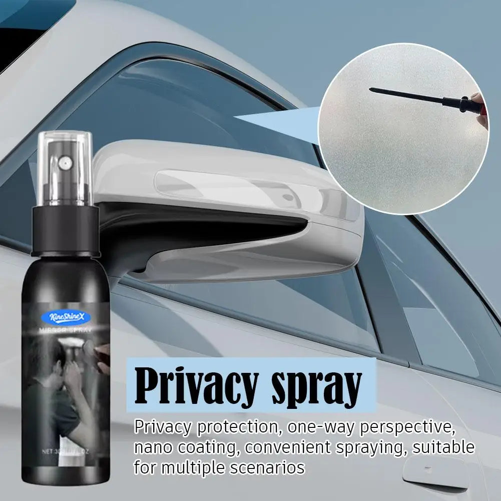 One-Way Privacy Mirror Spray for Car & Home Glass – 50ml Privacy Mirror Spray PLUSH