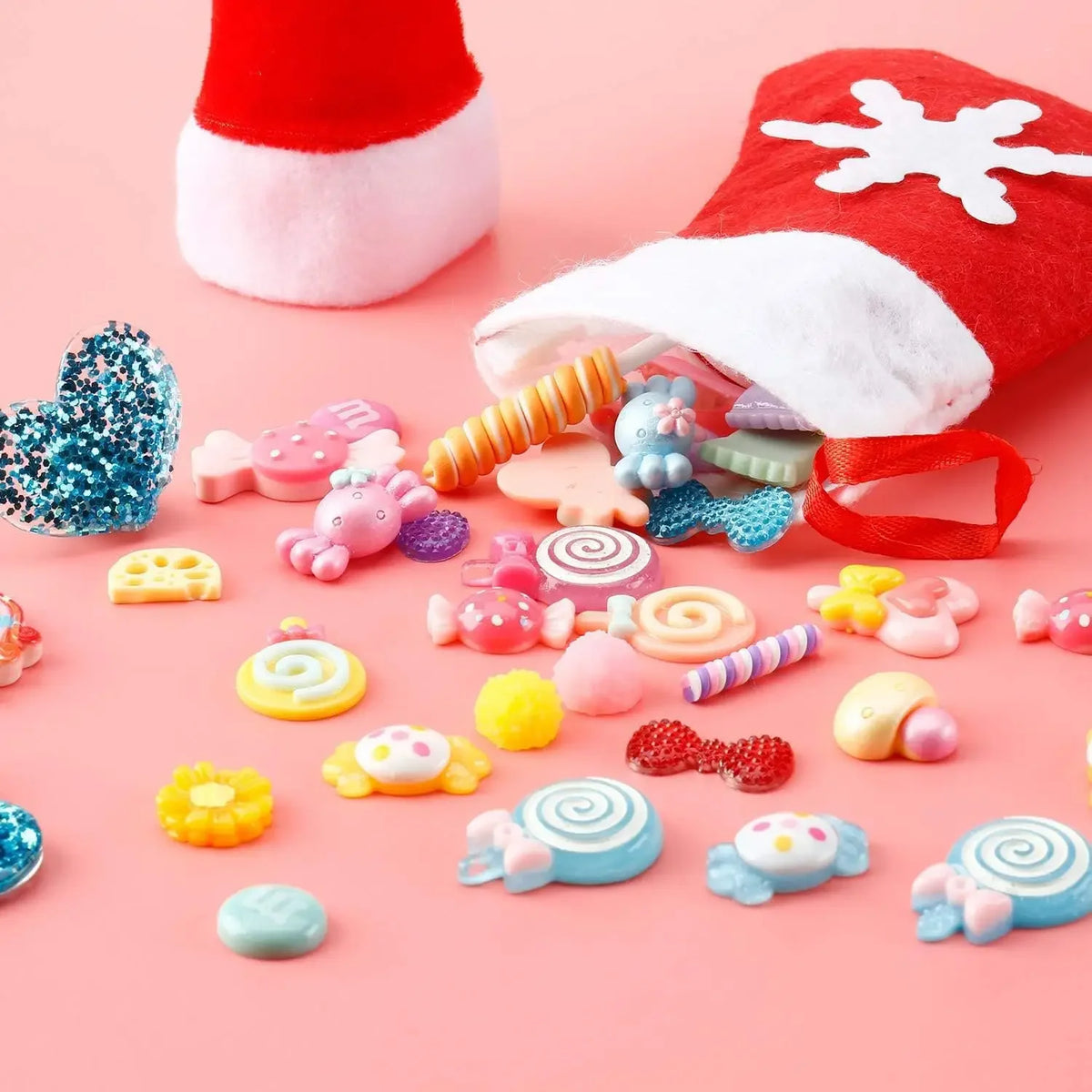 Mini Christmas Stockings Cutlery Bags & Candy Pouches Christmas Table Décor PLUSH