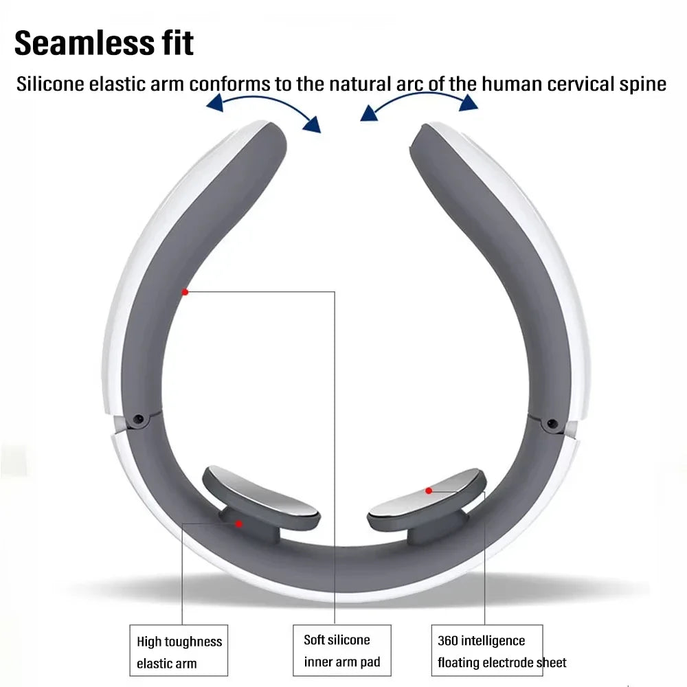Smart Neck Massager – 6 Modes Portable Ergonomic Device Neck Massager PLUSH