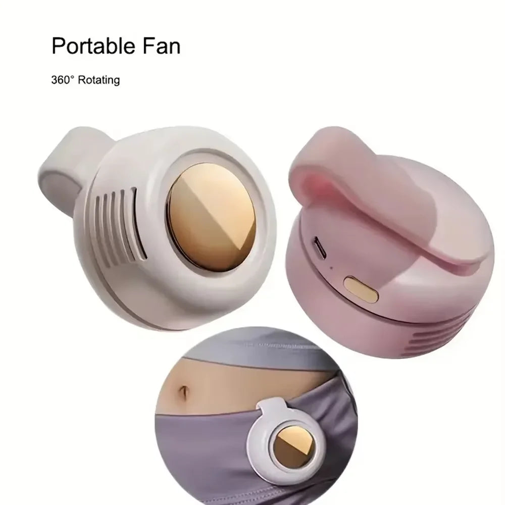 Bladeless Neck Fan – Hands-Free Clip-On 3-Speed Portable Wearable Neck Fan PLUSH