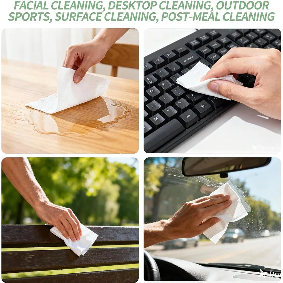 50/100pcs Compressed Disposable Face Towels for Travel & Camping Disposable Travel Towels PLUSH