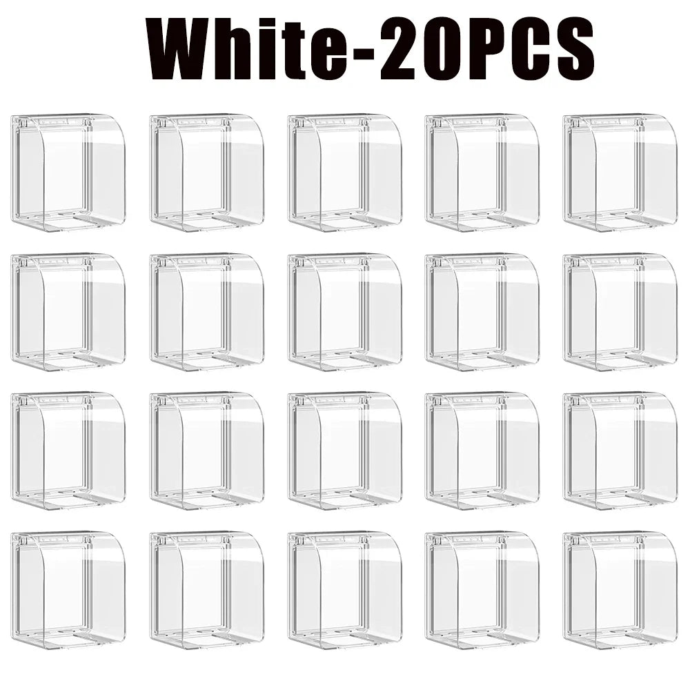 Waterproof Self-Adhesive Outlet Cover – Kids Safety Socket Protector Outlet Safety Cover PLUSH White-20PCS