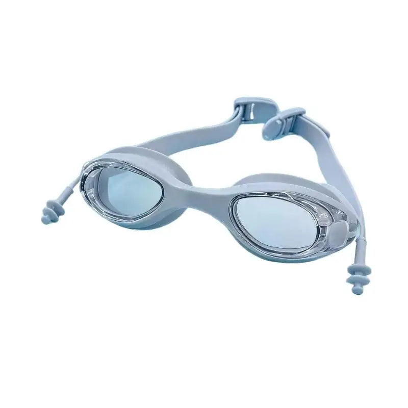 Swimming Goggles with Earplugs – Anti-Fog UV Adult Swim Swimming Goggles PLUSH