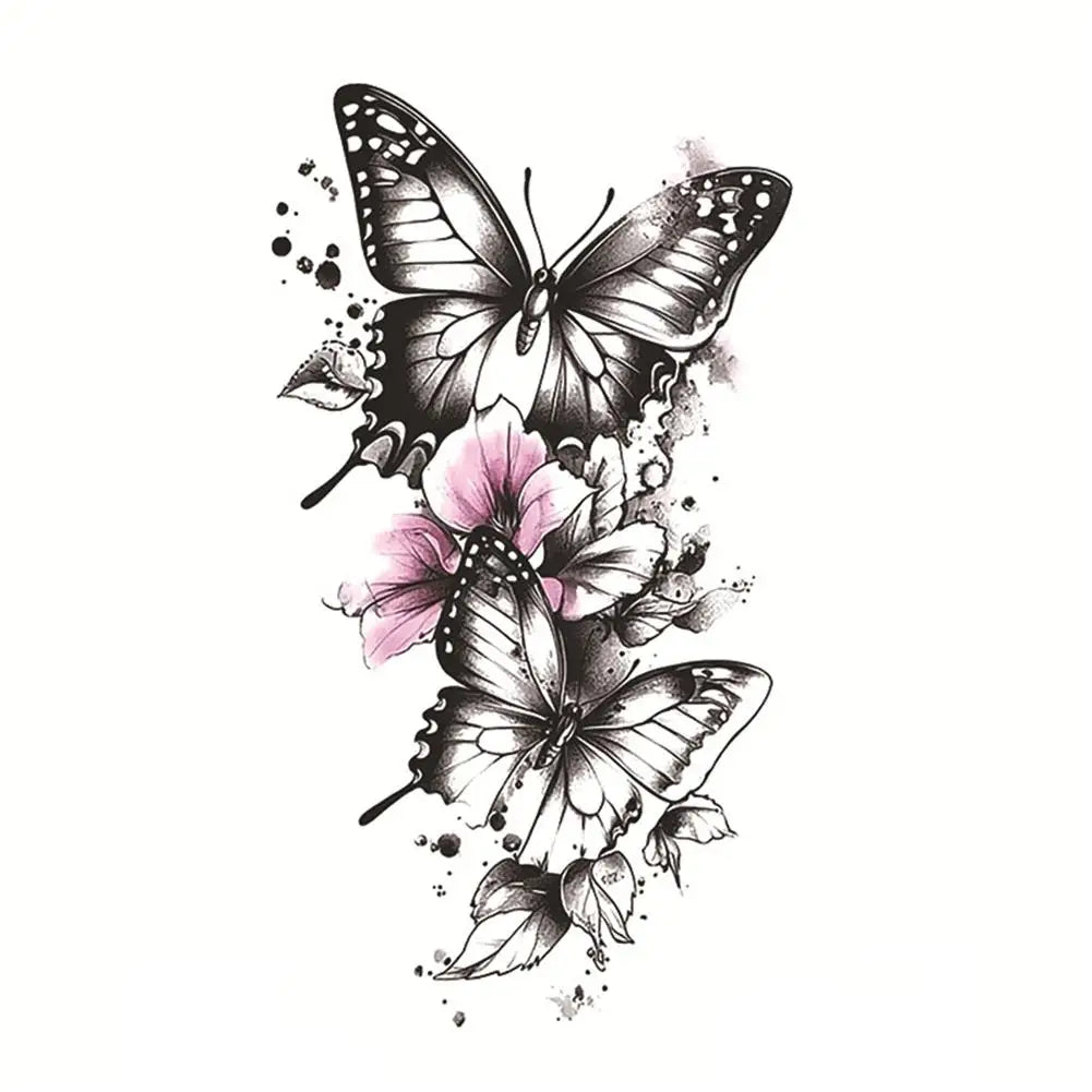 Colorful Butterfly Temporary Tattoo Stickers – Men & Women Temporary Tattoo Sticker PLUSH P CN