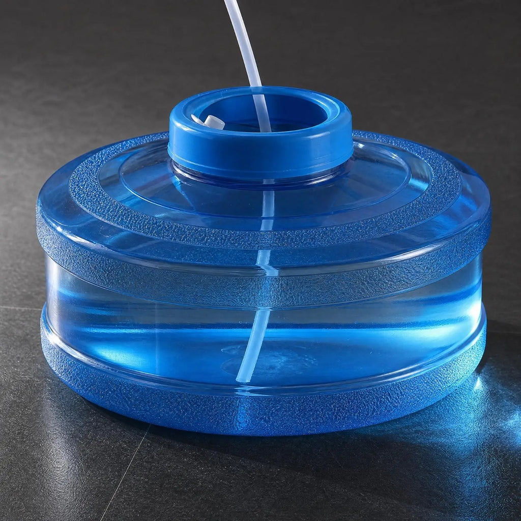 Flat Round Water Container with Lid – Compact Tea Table Storage Water Storage Container PLUSH
