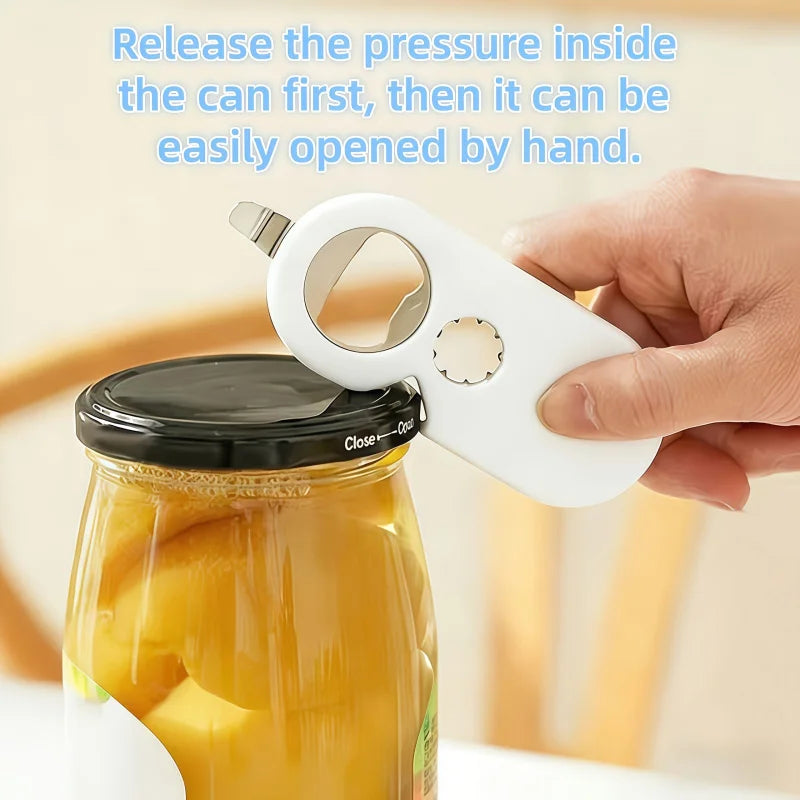 Multi-Purpose Bottle & Jar Opener – Stainless Steel Kitchen Tool Bottle & Jar Opener PLUSH