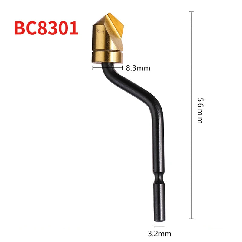 M2 HSS Countersunk Chamfer Cutter – Deburring Edge Trimming Chamfer Cutter Tool PLUSH BC8301