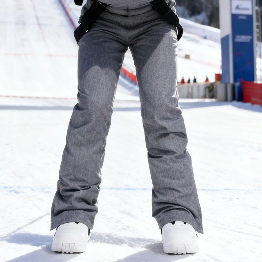 Women's Waterproof Snowboard Bib Pants – Insulated Ski Trousers Snowboard Bib Pants PLUSH