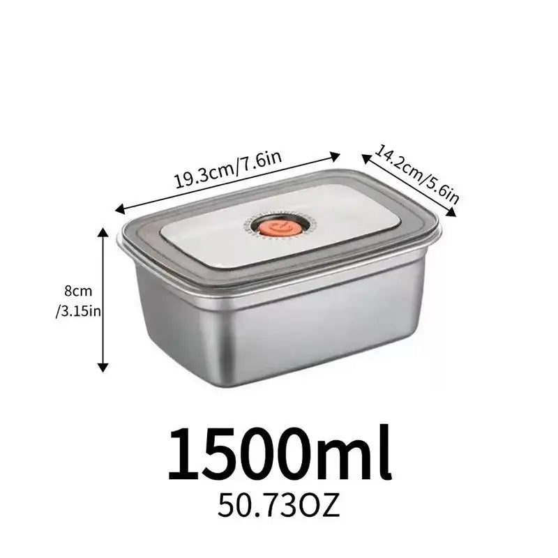 Stainless Steel Bento Box – Leak-Proof Lunch Container Bento Lunch Box PLUSH 1PC 1500ML