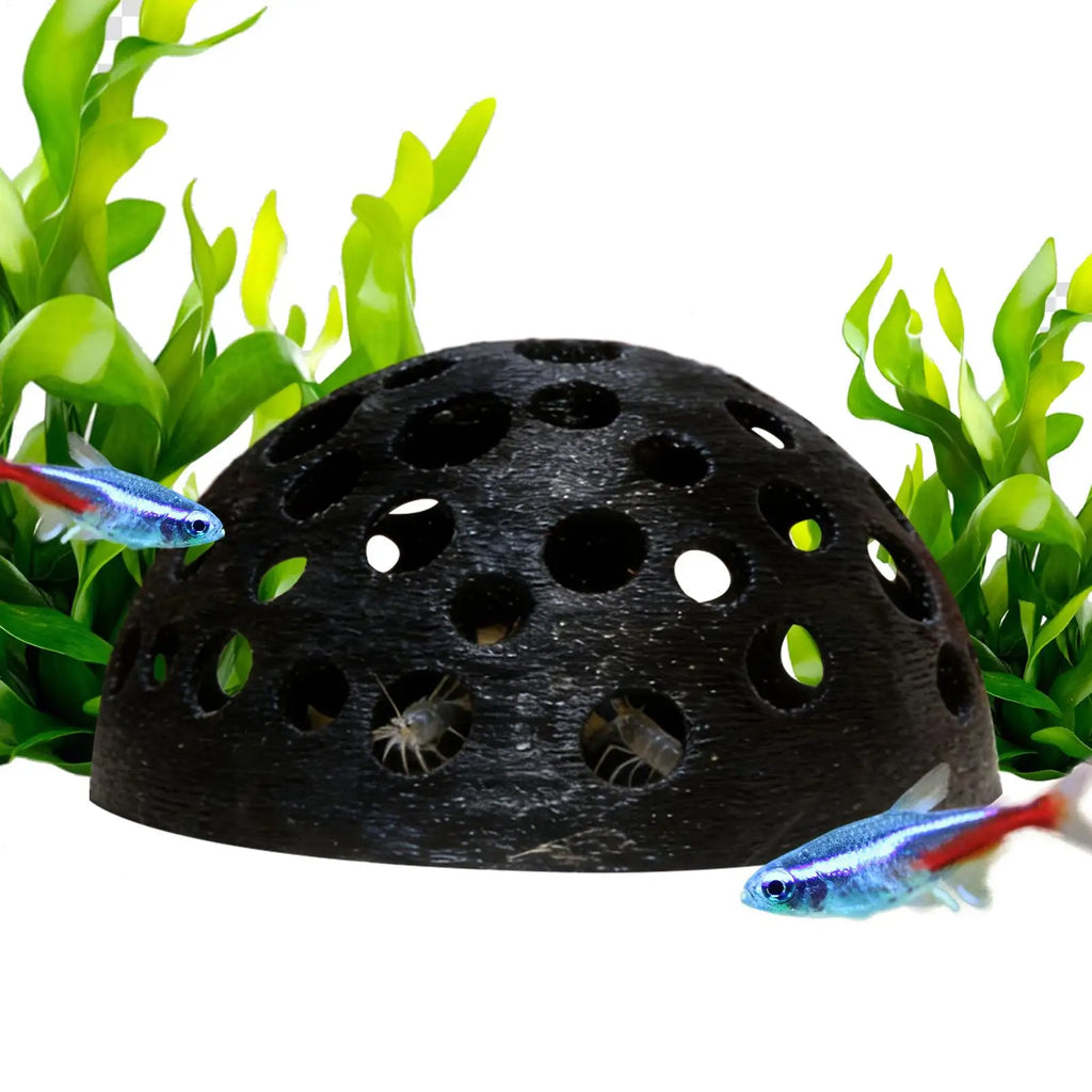 Resin Aquarium Shrimp Breeding Cave – Fish Hiding Shelter Aquarium Cave Decor PLUSH