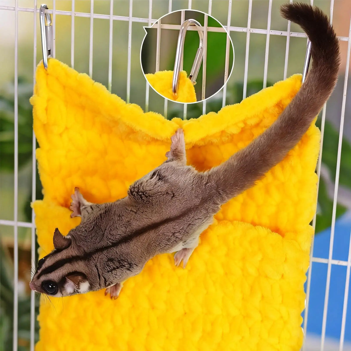 Sugar Glider Sleep Pouch – Soft Plush Hammock Nest for Pets Small Pet Hammock PLUSH