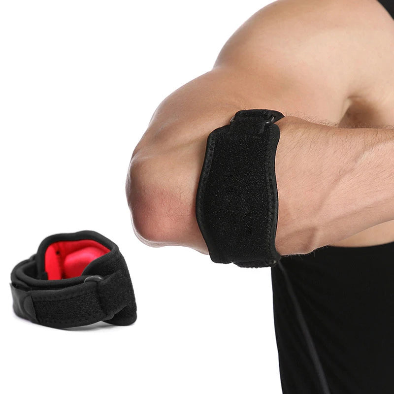 Adjustable Elbow Support Strap – Sports Brace for Tennis & Golf Elbow Support Brace PLUSH 17cm red