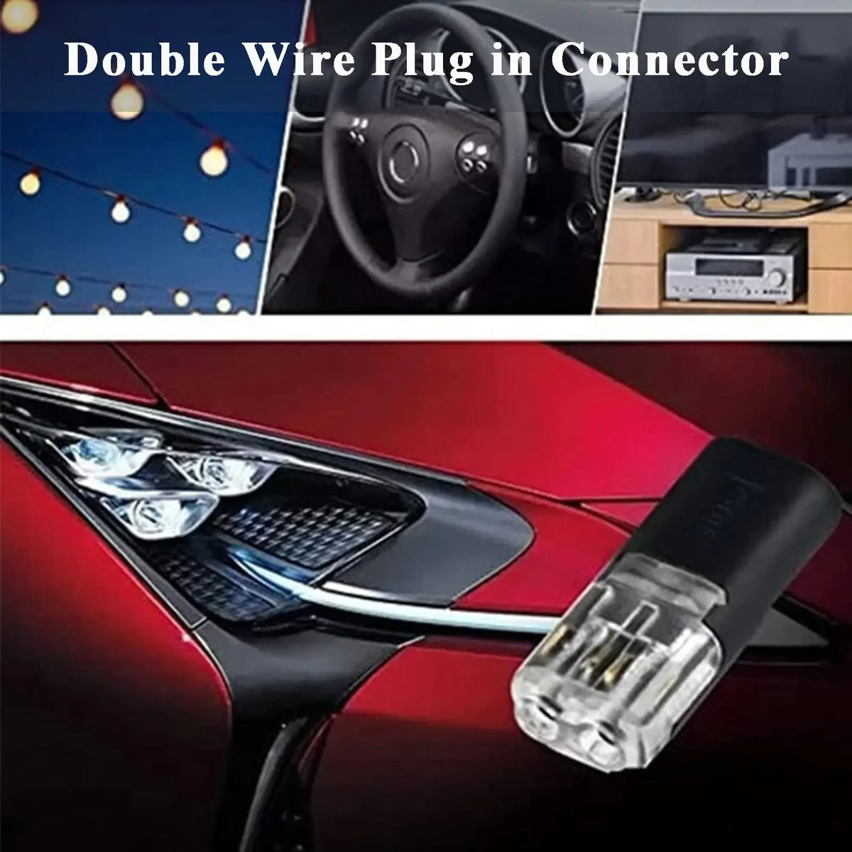 Waterproof 2-Pin Snap Wire Connectors – 20/30pcs Terminal Wire Snap Connector PLUSH