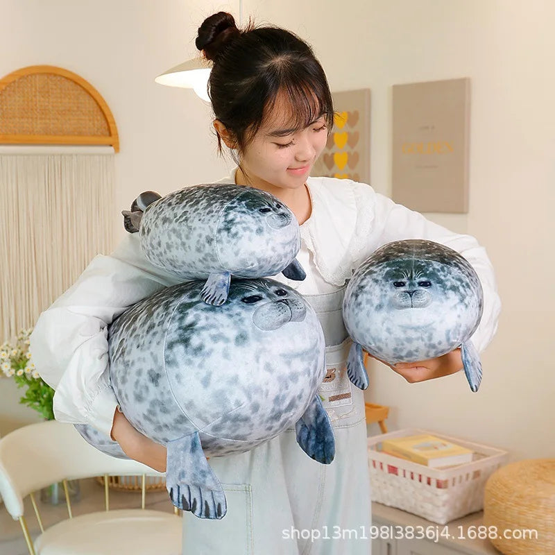 3D Soft Plush Seal Stuffed Doll Pillow – Cute Kids Gift Plush Stuffed Toy PLUSH