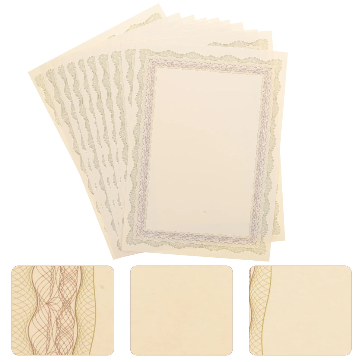 10pcs A4 Blank Certificate Paper – Printable Diploma Sheets Certificate Paper PLUSH As Shown 6