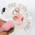 Squeeze Pudding Keychain – Squishy Slow Rebound Food Keyring Novelty Keychain PLUSH Style 6