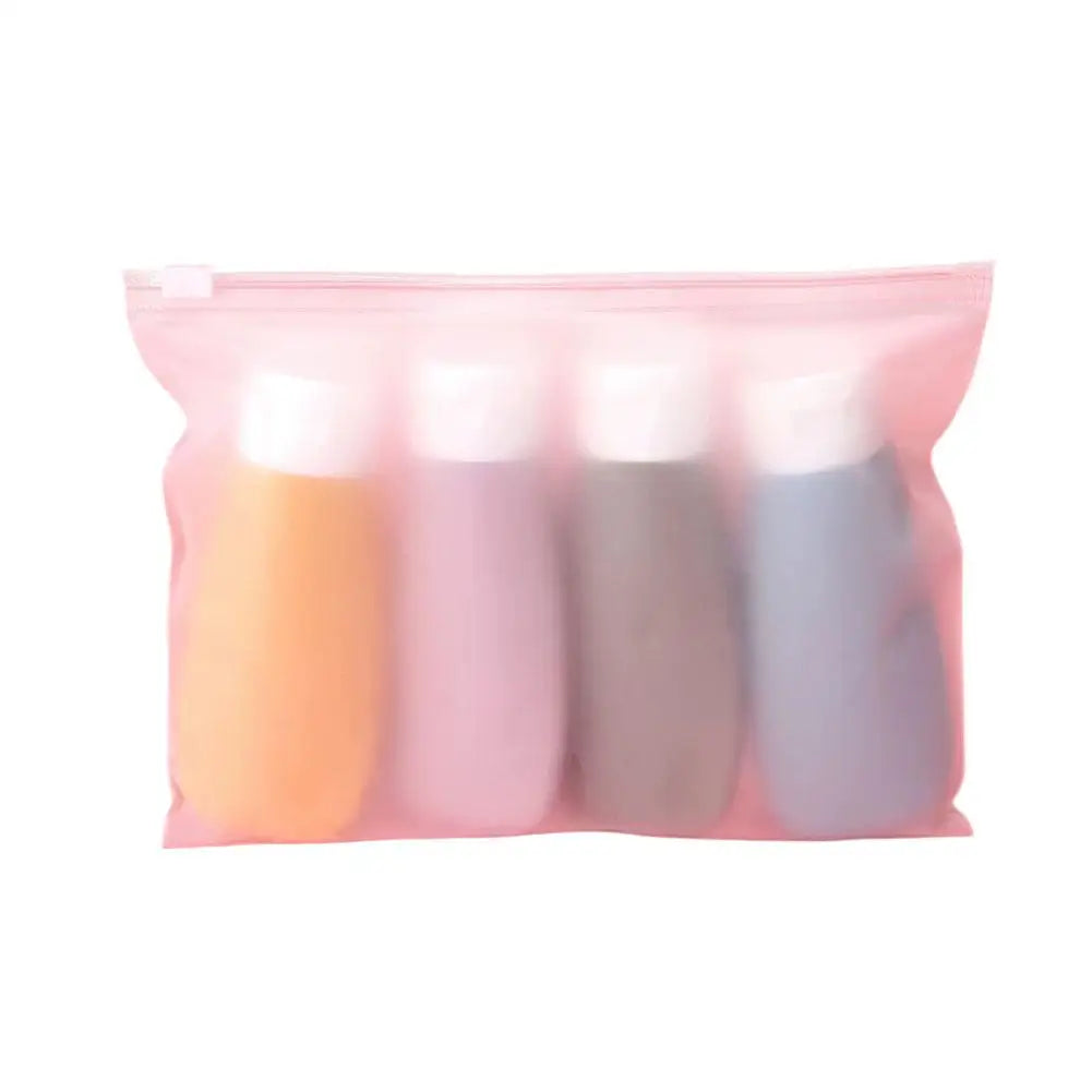 4-Pack Leak-Proof Silicone Travel Bottles | 60ml Refillable Set Travel Toiletry Bottles PLUSH B CN