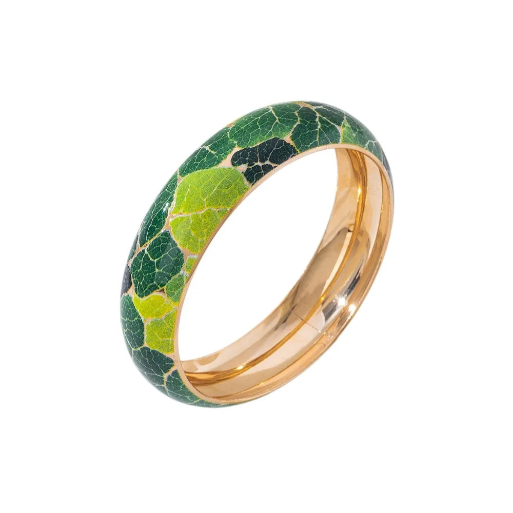 Boho Flower Bangle – Colorful Vintage Ethnic Bracelet for Women Ethnic Bangle Bracelet PLUSH Style 14