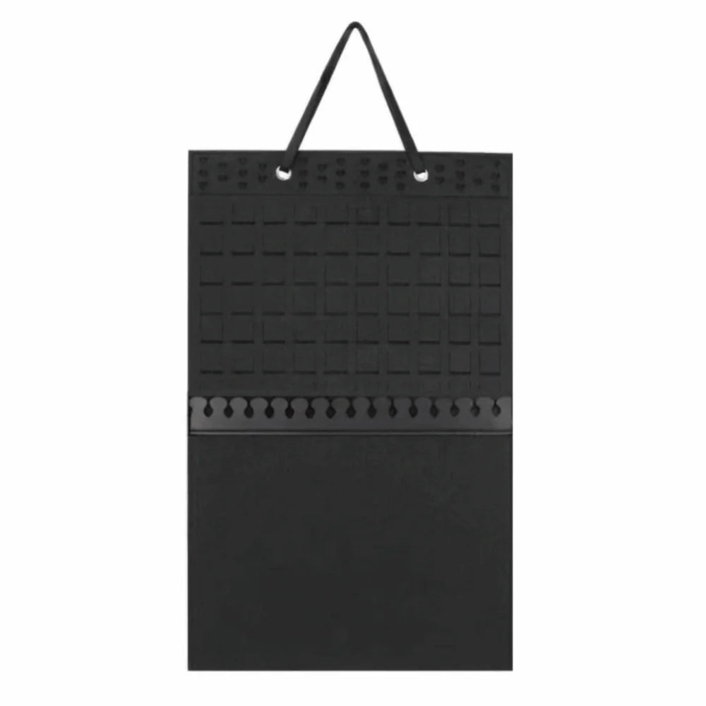 Wall Mounted Felt Jewelry Organizer Bag – Space-Saving Display Jewelry Organizer Bag PLUSH necklace-earring