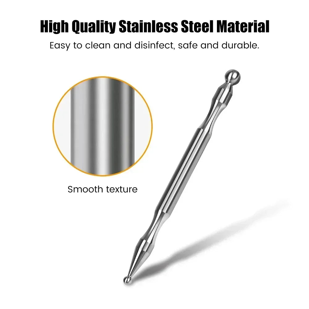 Stainless Steel Acupressure Pen – Dual Head Body Massager Tool Acupressure Massage Tool PLUSH
