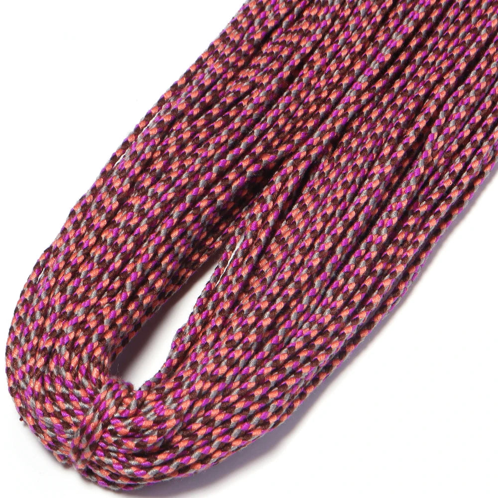 10 Yards Bohemian Multicolor Braided Cotton Cord – DIY Jewelry Braided Craft Cord PLUSH purple red 2mm