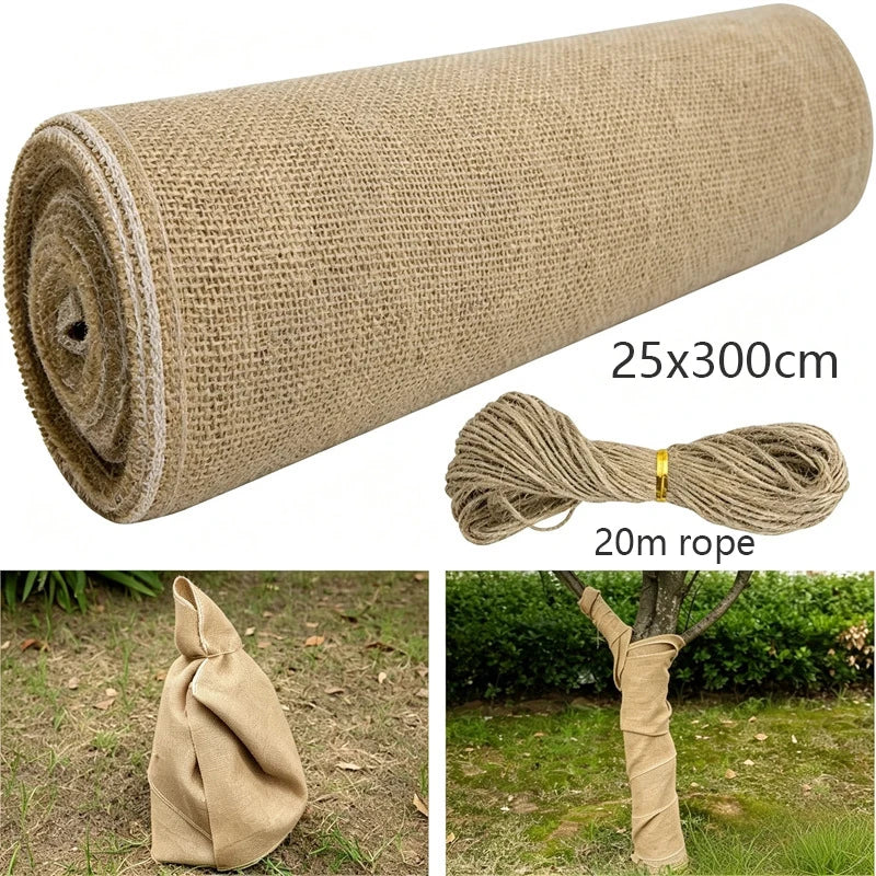 Winter Tree Trunk Burlap Wrap – Frost Insulation Belt Set Tree Frost Wrap PLUSH