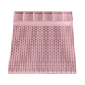 Pony Bead Stringing Tray – Multi-Compartment Pink Bracelet Board Bead Stringing Tray PLUSH Pink
