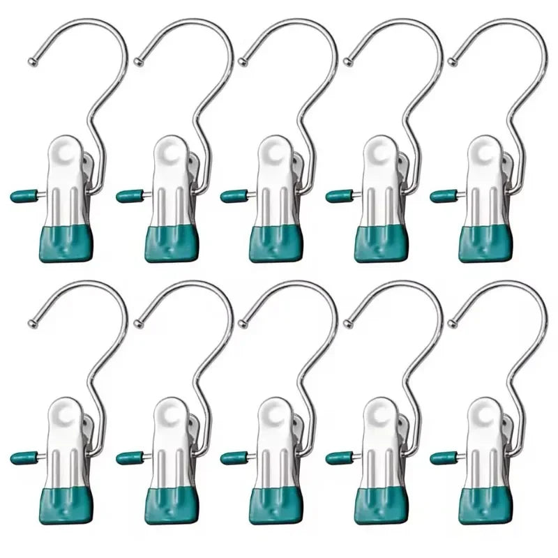 Stainless Steel Clothespins 10/20/30pcs – Laundry Clothes Pegs Laundry Clothespins PLUSH Green 10PCS