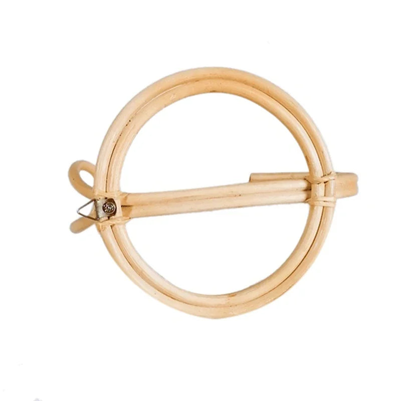 Natural Rattan Wall Hook – Retro Handmade Clothes Hanger Decorative Wall Hook PLUSH