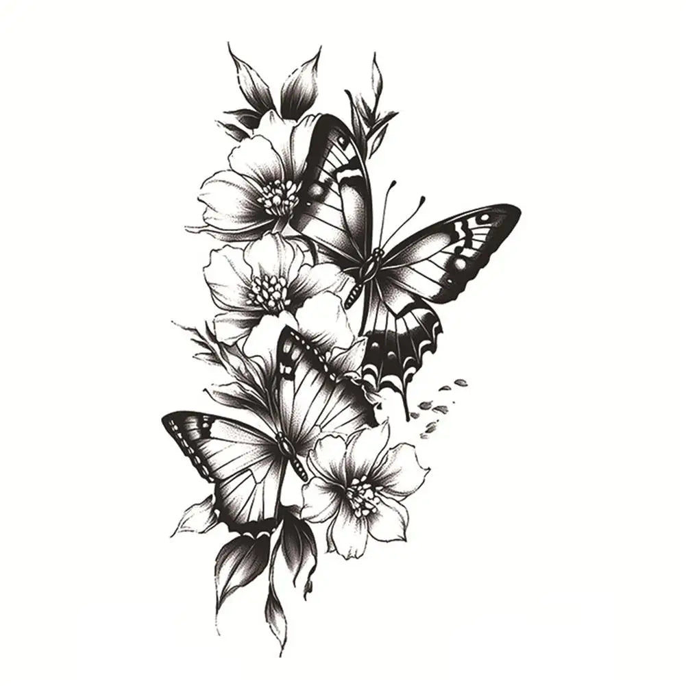 Colorful Butterfly Temporary Tattoo Stickers – Men & Women Temporary Tattoo Sticker PLUSH K CN