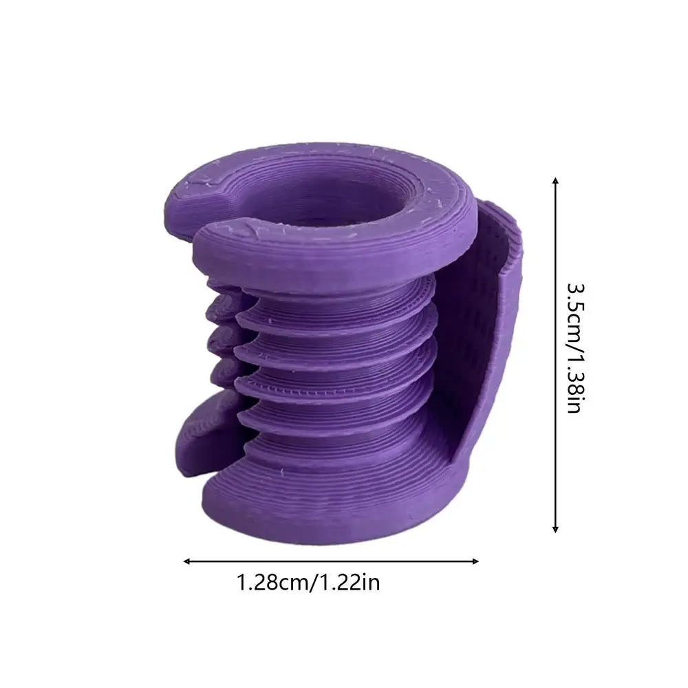 Yarn Guide Ring Knitting Thimble & Crochet Finger Guard Knitting Crochet Tool PLUSH Purple