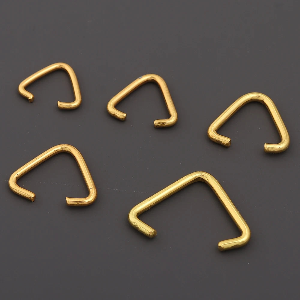 Triangle Jump Rings Gold Metal Split Rings – 50-100pcs DIY Jewelry Jump Rings PLUSH